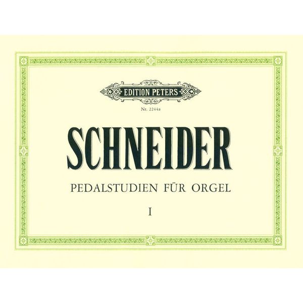 Edition Peters Pedalstudien for Orgel 1