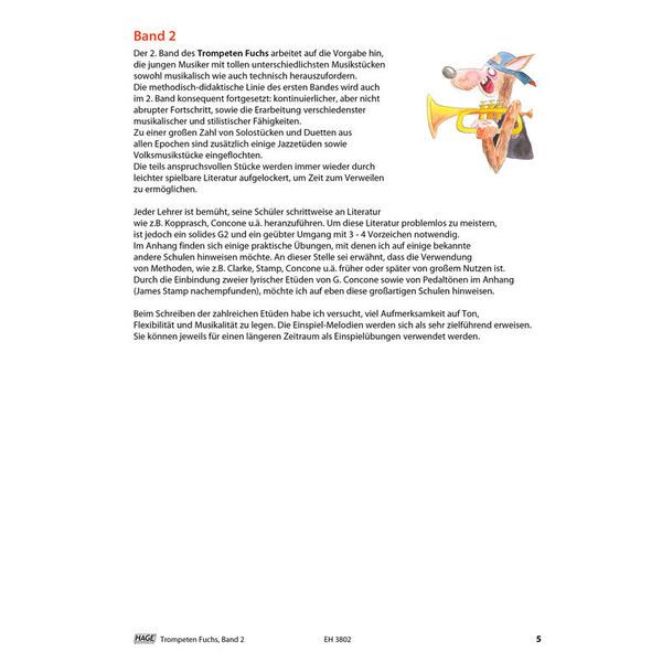 Hage Musikverlag Trompeten Fuchs 2
