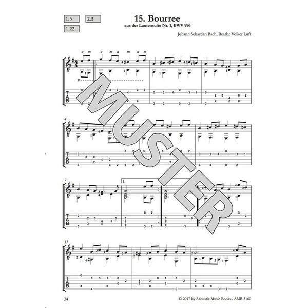 Acoustic Music Books 40 Masterworks J.S.Bach