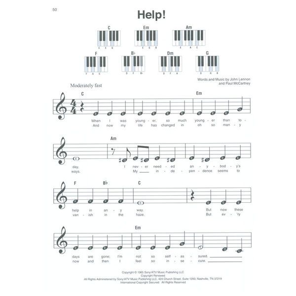 Hal Leonard Beatles Super Easy