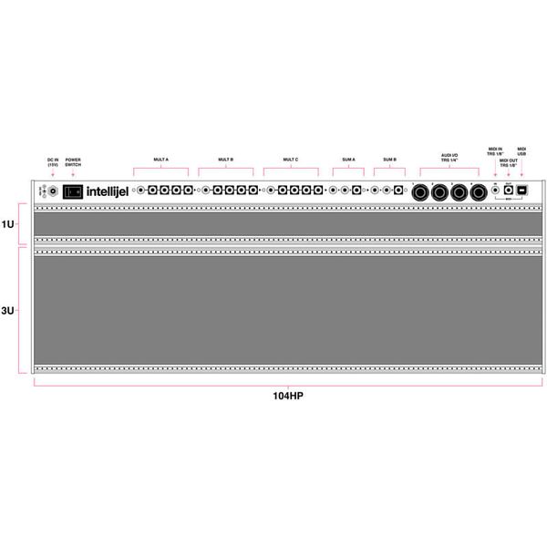 Intellijel Designs Palette 104 4U Stealth