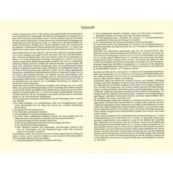 Breitkopf & Hrtel Krebs Orgelwerke III