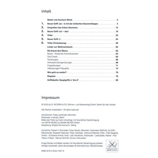 Ricordi Flöte Spielen C