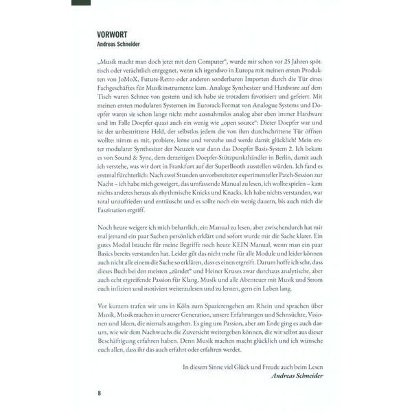 Radial Verlag Modulare Synthesizer