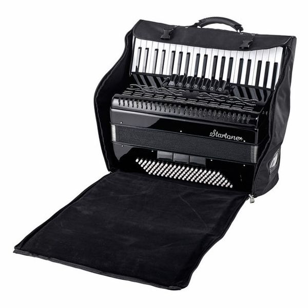 Startone Piano Accordion 120 Black MKII