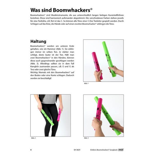 Hage Musikverlag Erlebnis Boomwhackers Songbook