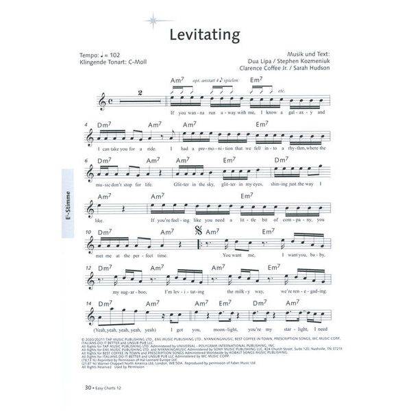 Music Factory Easy Charts Play-Along 12