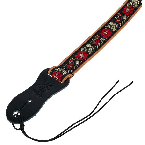 Minotaur Floral RedRibbon Ukulele Strap