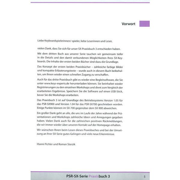 Keys Experts Verlag SX700/900 Praxisbuch 3