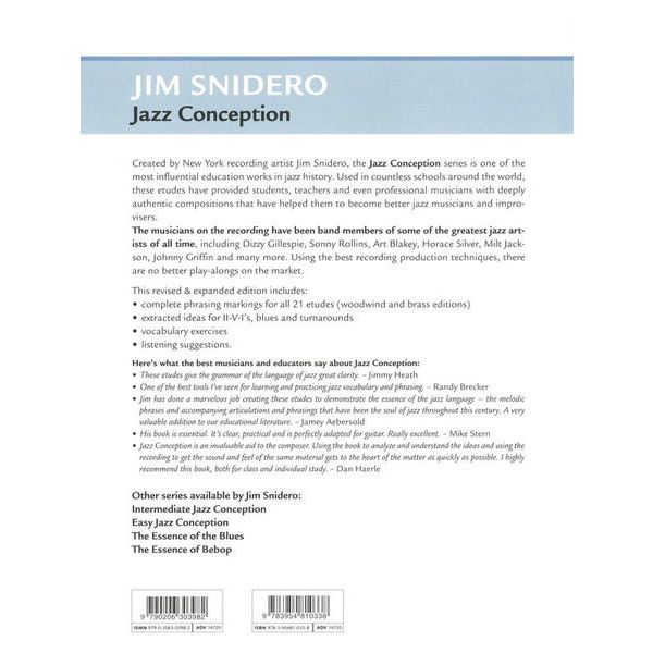 Advance Music Jazz Conception 3 A-Sax