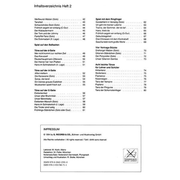 Ricordi Meine Gitarrenfibel 2