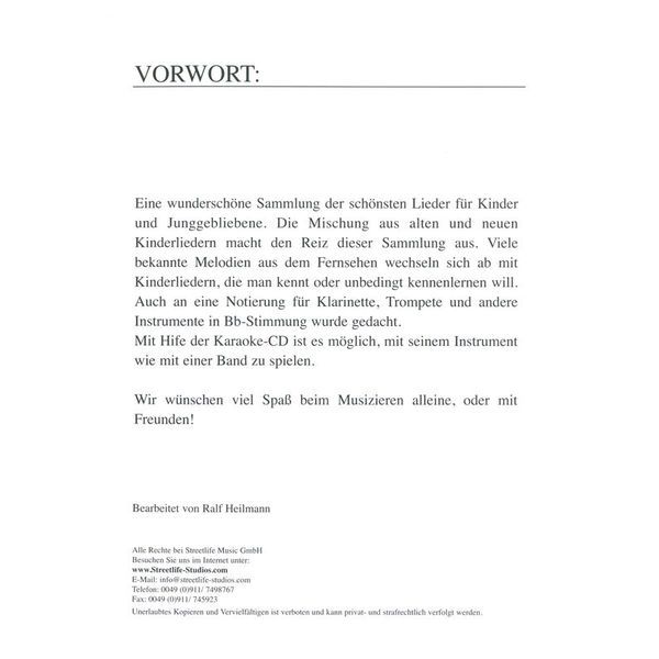 Streetlife Music Die besten Hits for Kids