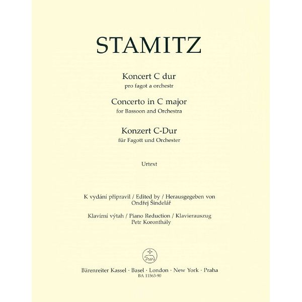 Brenreiter Stamitz Fagottkonzert C-Dur
