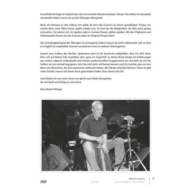 Hage Musikverlag Cajon Schule