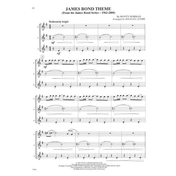 Alfred Music Publishing Movie Trios For All Tenor Sax