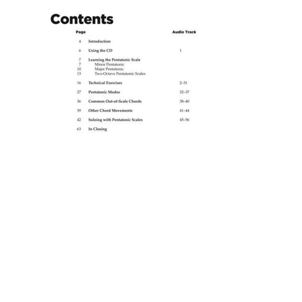 Hal Leonard Pentatonic Scales for Bass