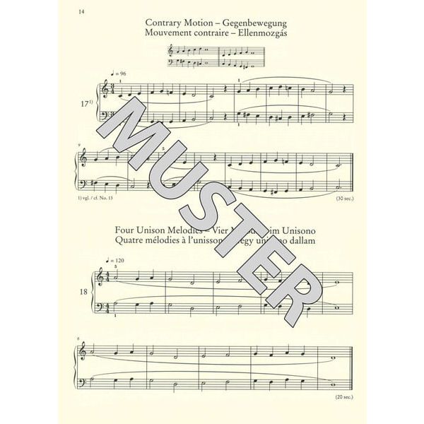 Wiener Urtext Edition Bartok Mikrokosmos 1