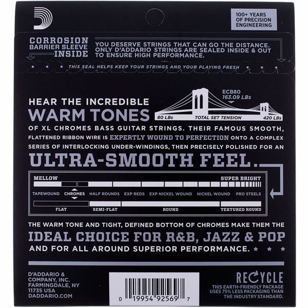 Daddario ECB80 Chromes