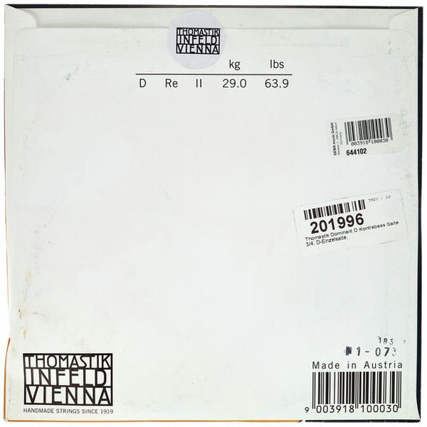 Thomastik Dominant D Double Bass 3/4