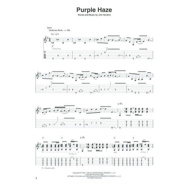 Hal Leonard Guitar Play-Along Jimi Hendrix