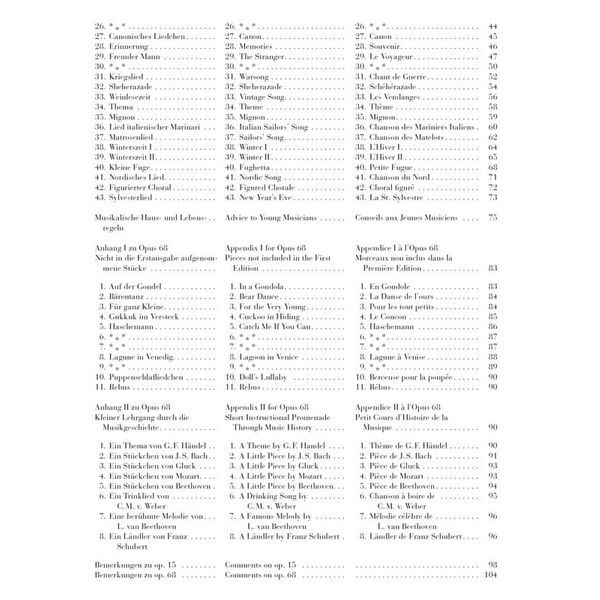 Henle Verlag Schumann Kinderszenen/Album