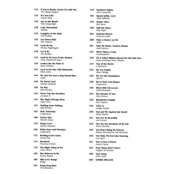 Hal Leonard The Easy Seventies Fake Book