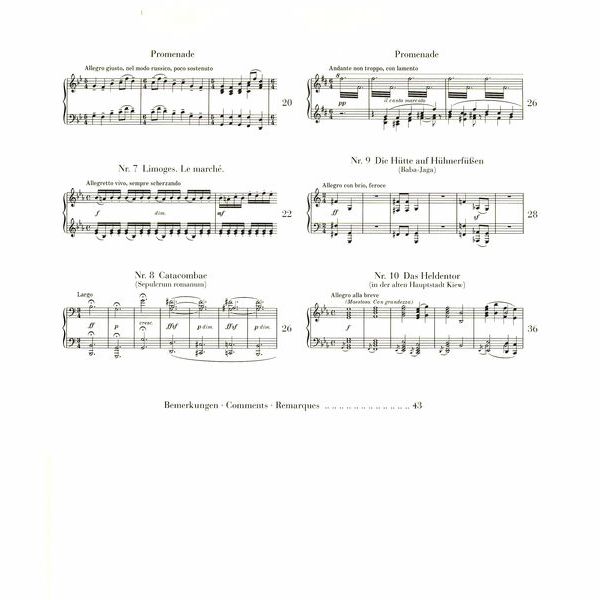 Henle Verlag Mussorgski Bilder Ausstellung