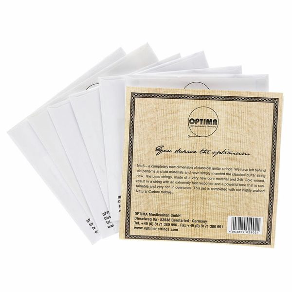 Optima No.6 Gold Strings Carbon High