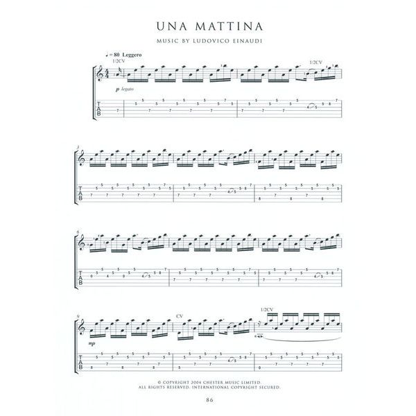 Wise Publications Einaudi The Guitar Collection