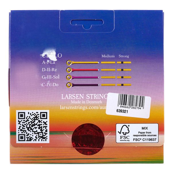 Larsen Aurora Cello Strings Set 4/4 S