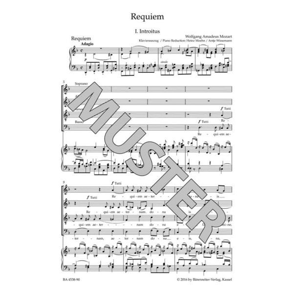 Brenreiter Mozart Requiem KV626