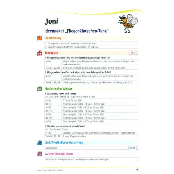 Helbling Verlag Januar, Februar, Tanz, April