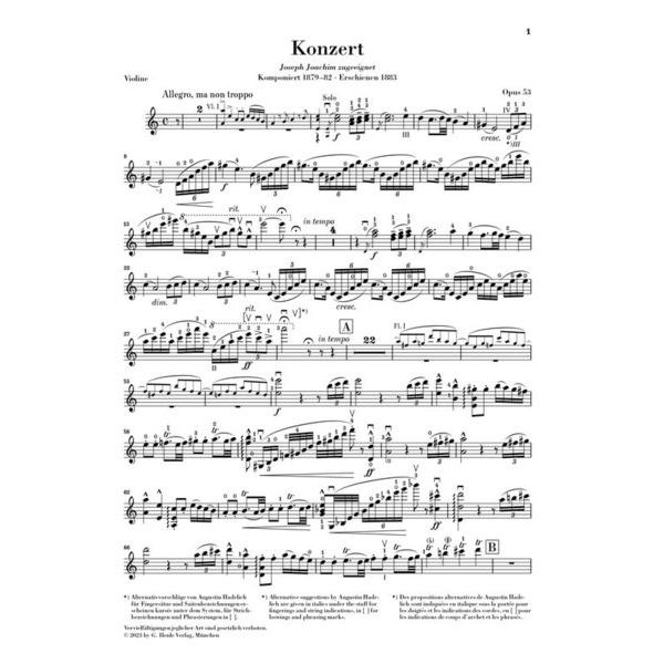 Henle Verlag Dvorák Violinkonzert a-moll