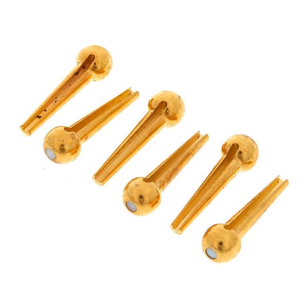 dAndrea Bridge Pins Solid Brass Trad