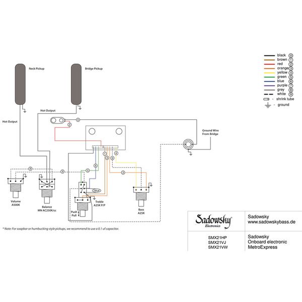 Sadowsky MetroExpress 21 Hyb 4 SOWHP
