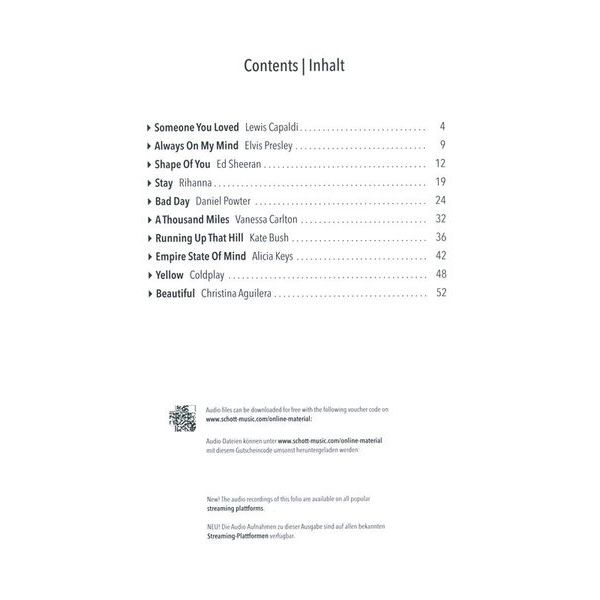 Schott Pop Piano Playlist 3