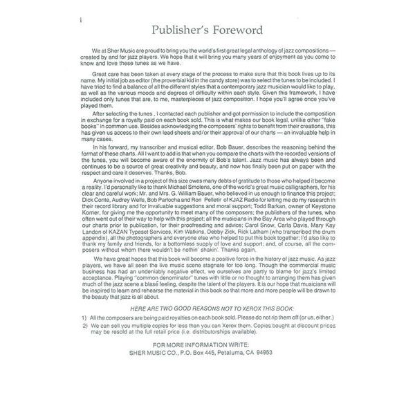 Sher Music Co. The World's Greatest Fake Book