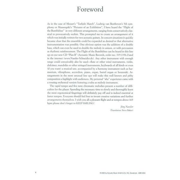 Acoustic Music Books Rimski-Korsakow Hummelflug