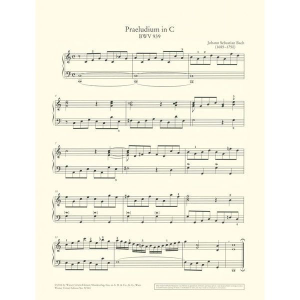 Wiener Urtext Edition Bach �Hndel �Scarlatti