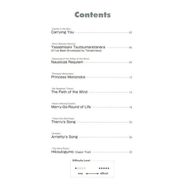 Yamaha Music Entertainment  Studio Ghibli Songs Guitar 2