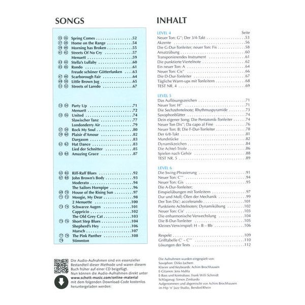 Schott Saxophon Spielen Hobby T-Sax 1