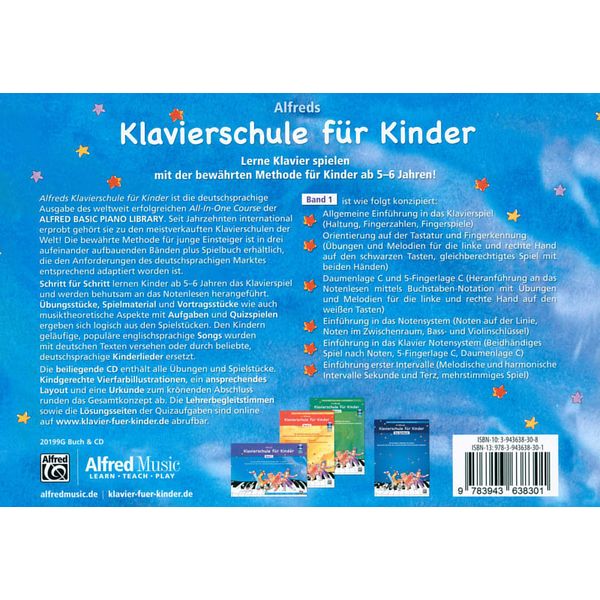 Alfred Music Publishing Klavierschule für Kinder 1