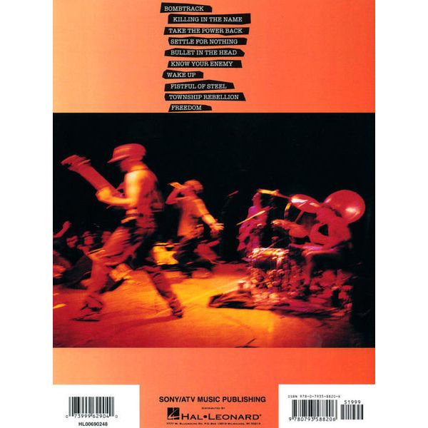 Hal Leonard Rage Against The Machine Bass