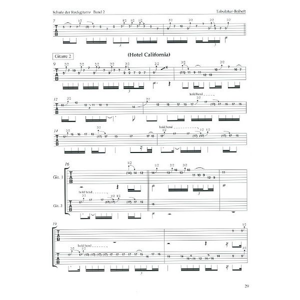 Weinberger Musikverlag Schule der Rockgitarre 2