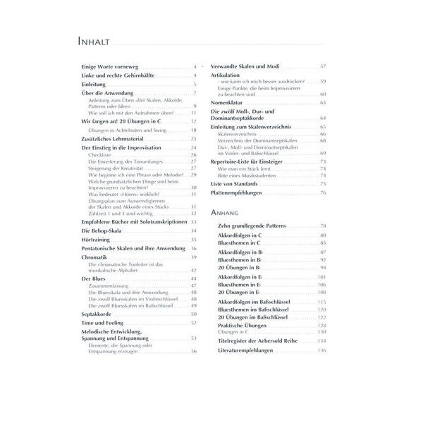 Advance Music Aebersold Jazz Improvisation D