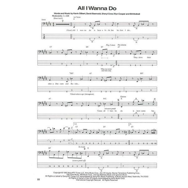 Hal Leonard Bass Tab White Pages