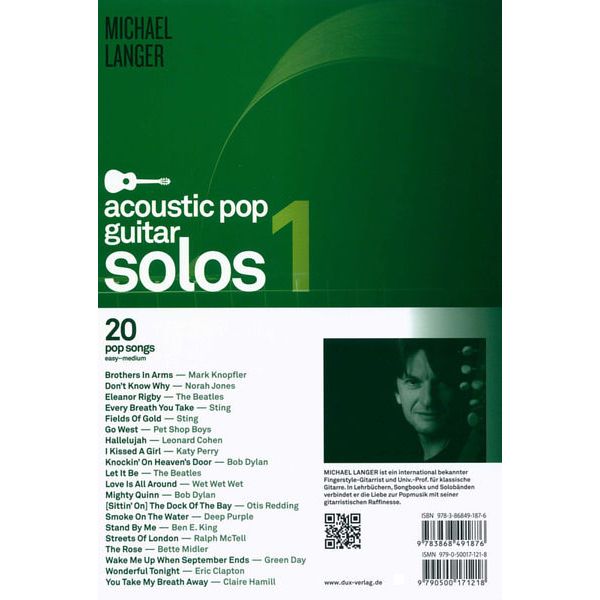 Edition Dux Acoustic Pop Guitar Solos 1