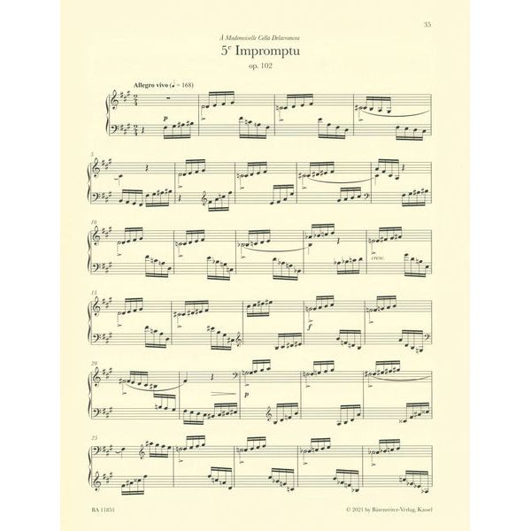 Brenreiter Fauré 5 Impromptus