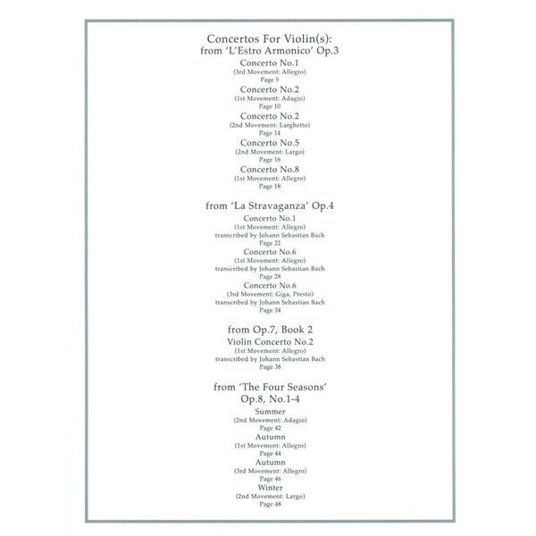 Chester Music Vivaldi Essential Collection