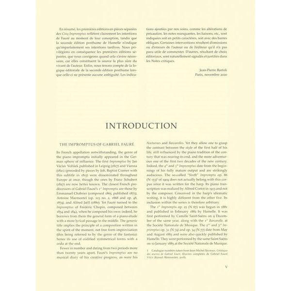 Brenreiter Fauré 5 Impromptus